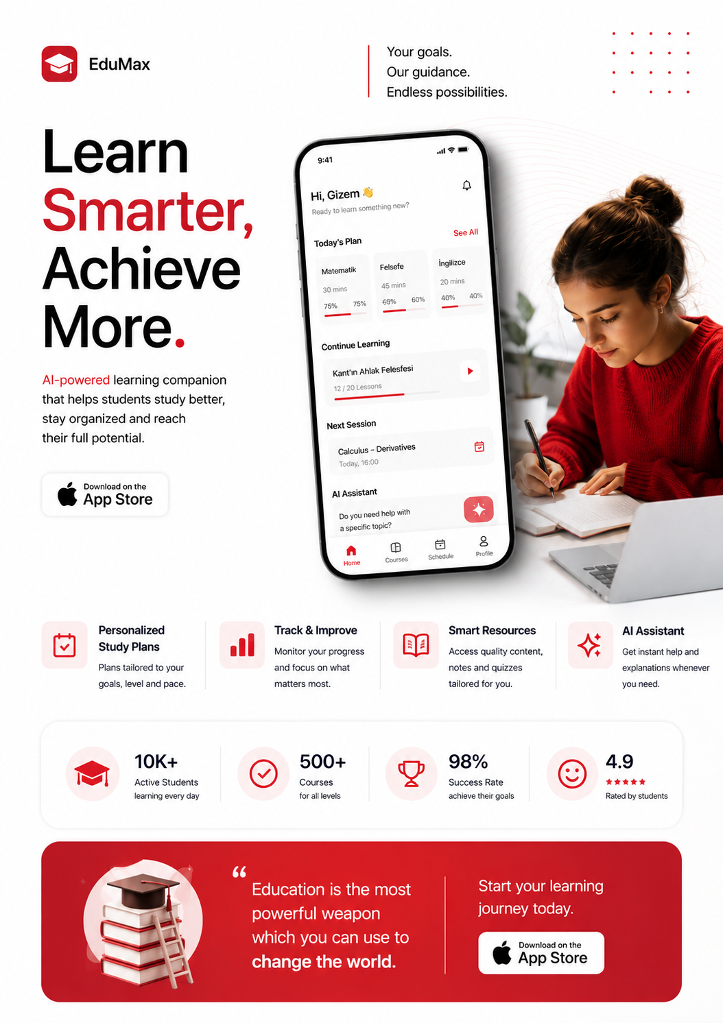 EduMax afiş ve broşür tasarımı
